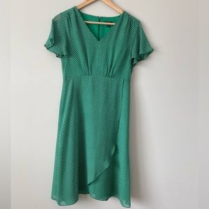 Ann Taylor Factory petite green midi